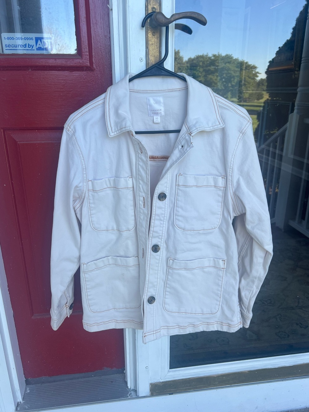 LC Lauren Conrad White Chore Jacket